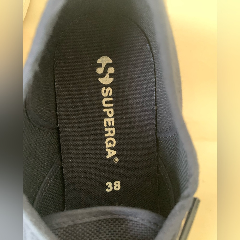 Superga Cotu Classic sneakers, navy, size 38 (7.5 US). NWOT-no box. Never worn. - Picture 5 of 6